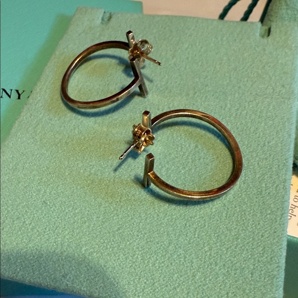 Tiffany & Co. Sterling Silver Hoop Earrings